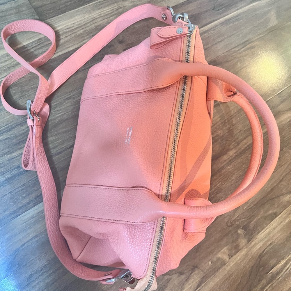Peter Kent real leather Elegant Pink Satchel Bag
